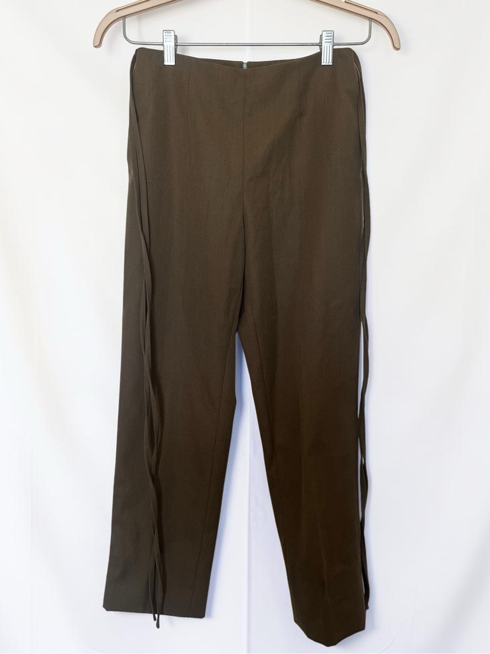 MM6 Maison Margiela Wool Blend Twill Trousers Sz IT38 US 2 Cropped Made in Italy